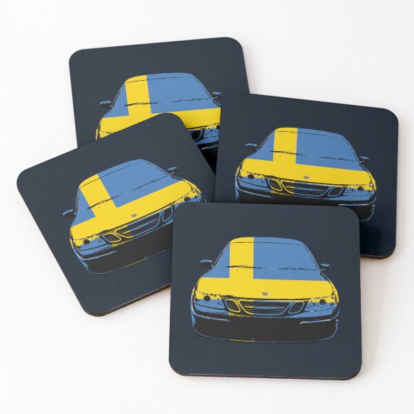 Item preview, Saab 9-3 OG 1st generation classic car monoblock swedish flag designed and sold by soitwouldseem.