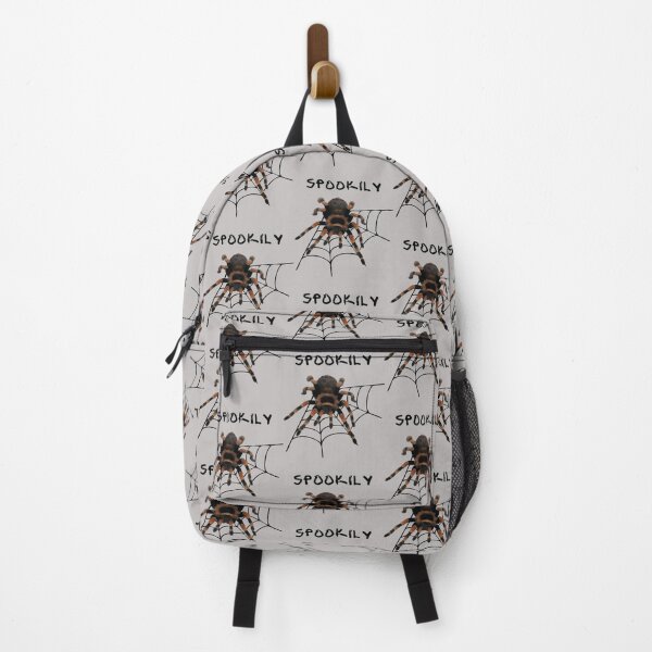 Item preview, Spookily - a tarantula spider on a black web. designed and sold by Art With Impact – Statement Art & Apparel for Deep Thinkers.