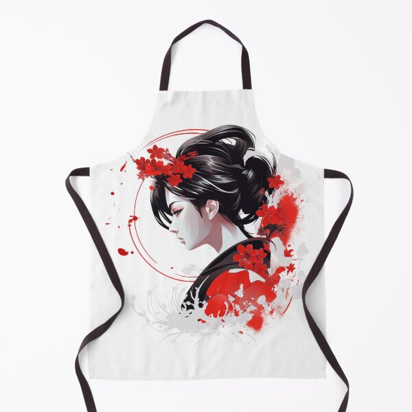 Item preview, Japanese geisha in striking red designed and sold by MK3DESIGN.