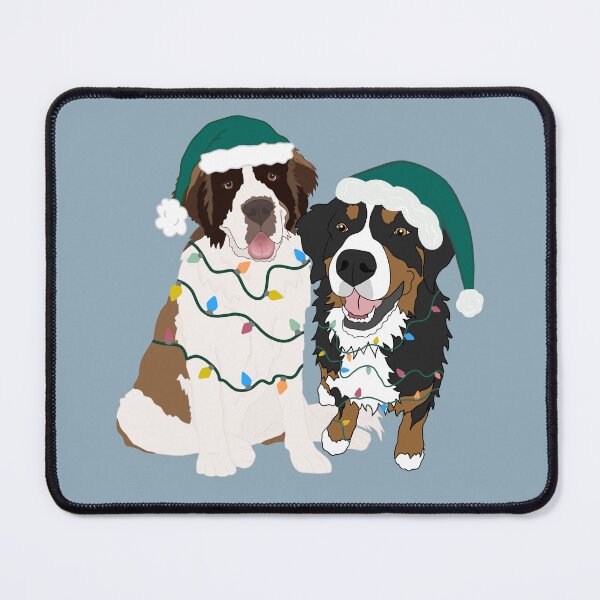 Item preview, Christmas Saint Bernard and Bernese Mtn Dog designed and sold by KantstandyaC.