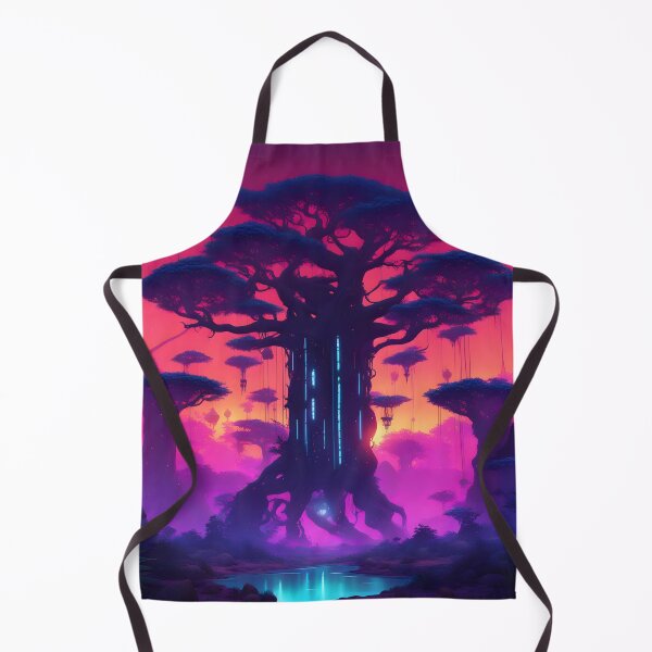 Item preview, Enchanted magical baobab forest with bioluminescence and roots designed and sold by vicempe.