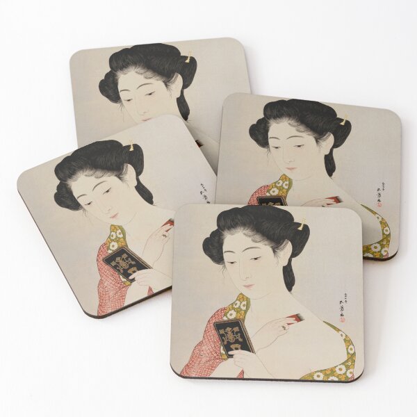 Item preview, Woman powdering her Neck (1918) - Hashiguchi Goyo designed and sold by SALON DES ARTS.