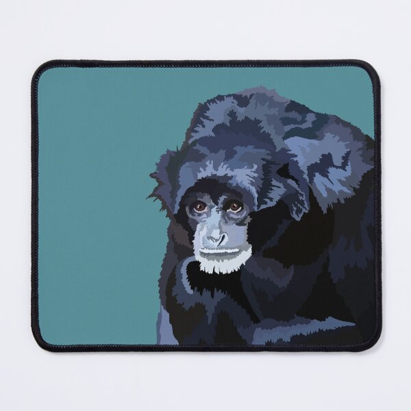 Item preview, S de Gibón Siamang, Ilustración Siamang: Arte majestuoso de primates para amantes de la vida silvestre y la naturaleza designed and sold by PrettylittlepastelUk.