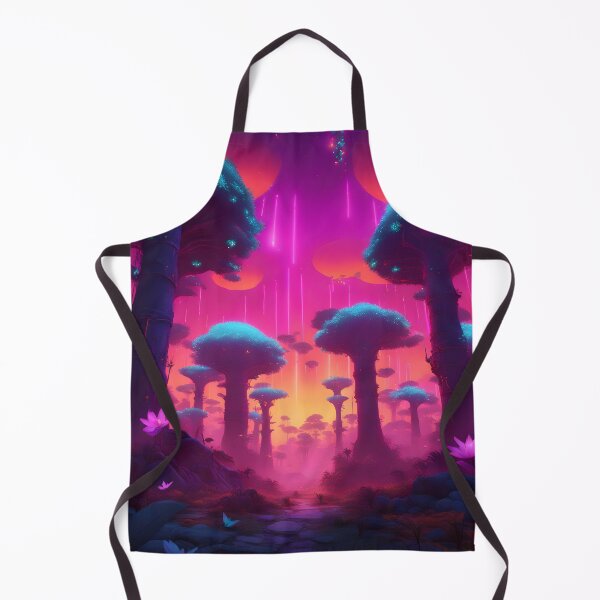 Item preview, Enchanted magical baobab forest with mushrooms and bioluminescence designed and sold by vicempe.