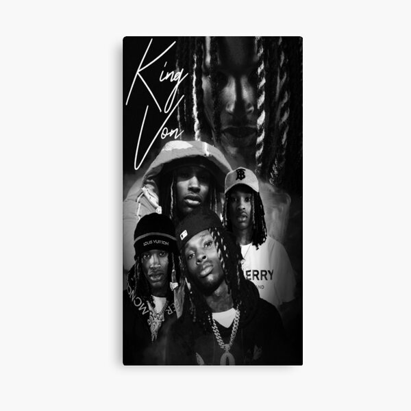 Diamond Painting Canvas For Bedroom King Von Rapper Hip Hop He Has Been  Childhood Friends With Rapper Lil Durk Since Childhood Wall Art Bedroom  Decor Poster 18x24inch : : Home