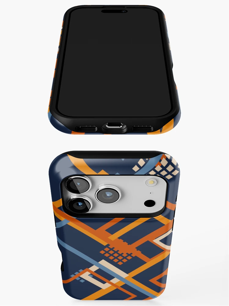 Thumbnail 3 of 4, iPhone Case, Outlines 2 designed and sold by genpythonart.