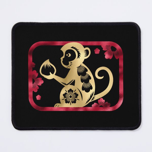 Item preview, Year of the Monkey | Happy Chinese New Year | Lunar New Year | Gold and Red designed and sold by StarryHeavens.