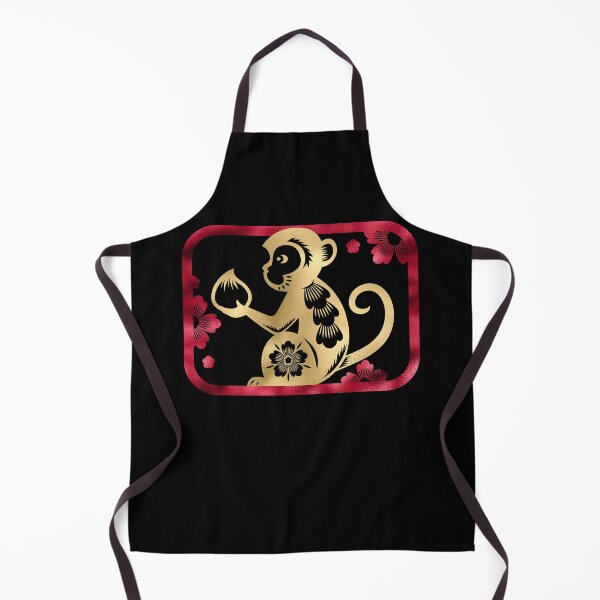 Item preview, Year of the Monkey | Happy Chinese New Year | Lunar New Year | Gold and Red designed and sold by StarryHeavens.