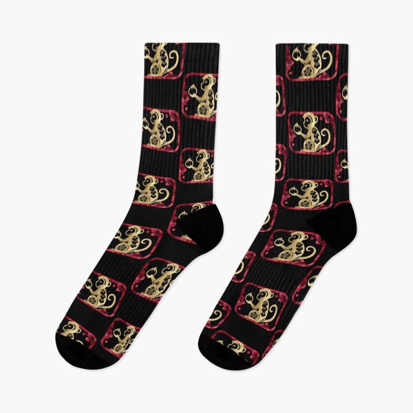 Item preview, Year of the Monkey | Happy Chinese New Year | Lunar New Year | Gold and Red designed and sold by StarryHeavens.