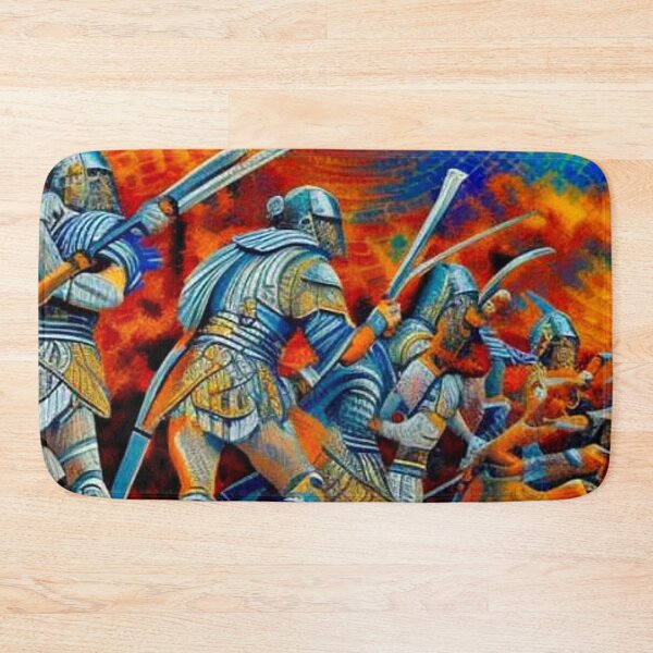 Item preview, Battling Warriors designed and sold by George Hutton Hunter.