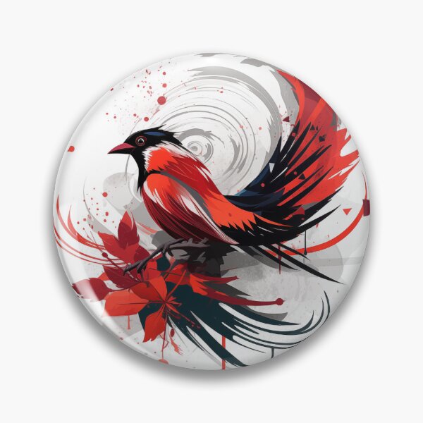 Artikelvorschau, Lebendiger roter Vogel entworfen und verkauft von MK3DESIGN.