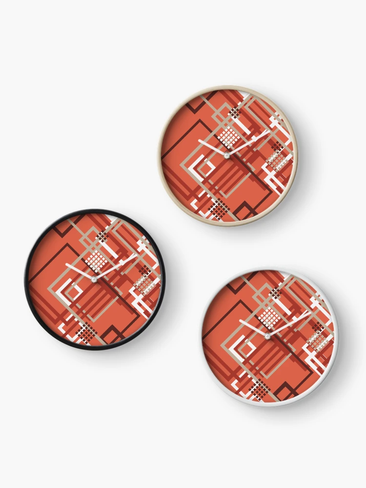 Thumbnail 3 of 4, Clock, Outlines 6 designed and sold by genpythonart.