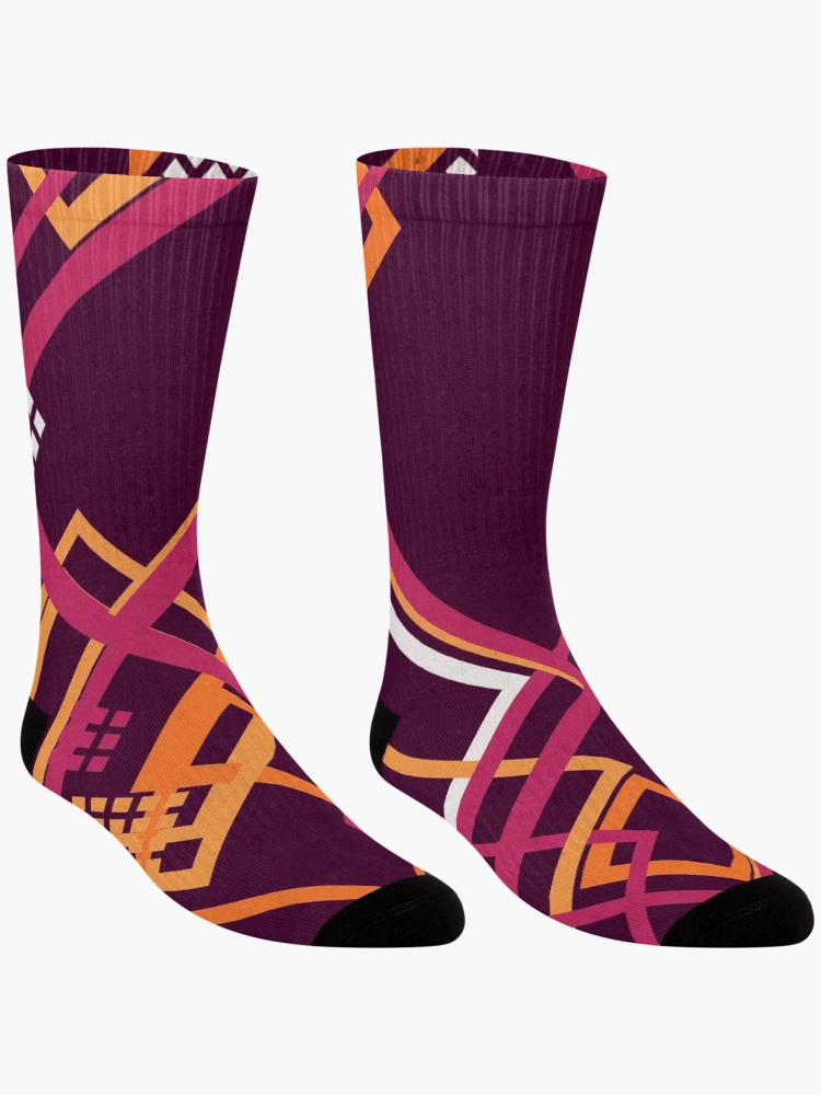 Thumbnail 3 of 5, Socks, Outlines 8 designed and sold by genpythonart.