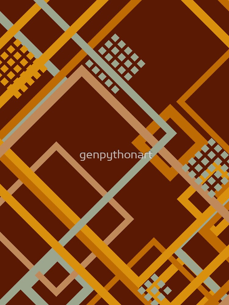 Thumbnail 4 of 4, iPhone Case, Outlines 9 designed and sold by genpythonart.