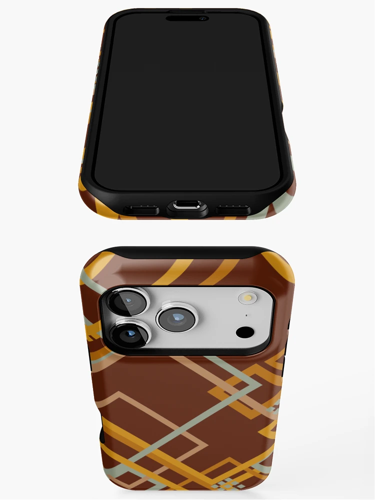 Thumbnail 3 of 4, iPhone Case, Outlines 9 designed and sold by genpythonart.