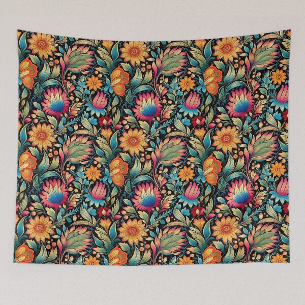 Item preview, Flowers, indian pattern designed and sold by OlmArtify.