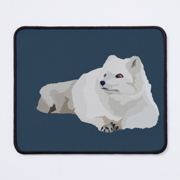 Item preview, A is for Arctic Fox,Arctic Fox Artwork – Stunning Arctic Wildlife Illustration and Nature Design designed and sold by PrettylittlepastelUk.