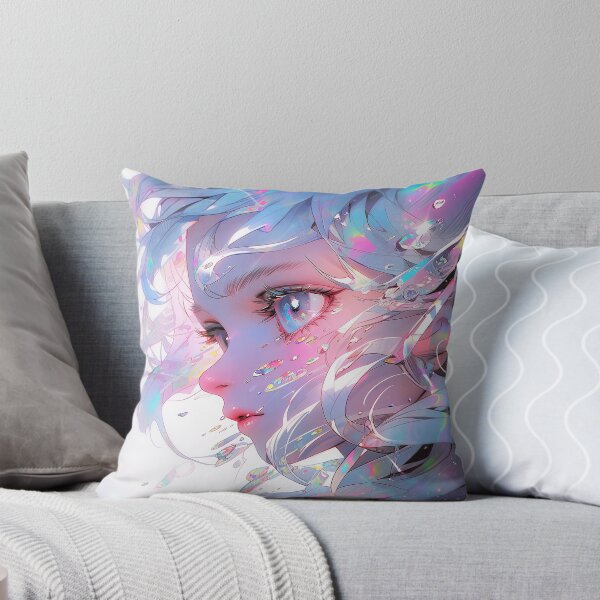 Item preview, Beautiful Colorful Crystal Glass Shards Anime Girl designed and sold by bubblegoth.