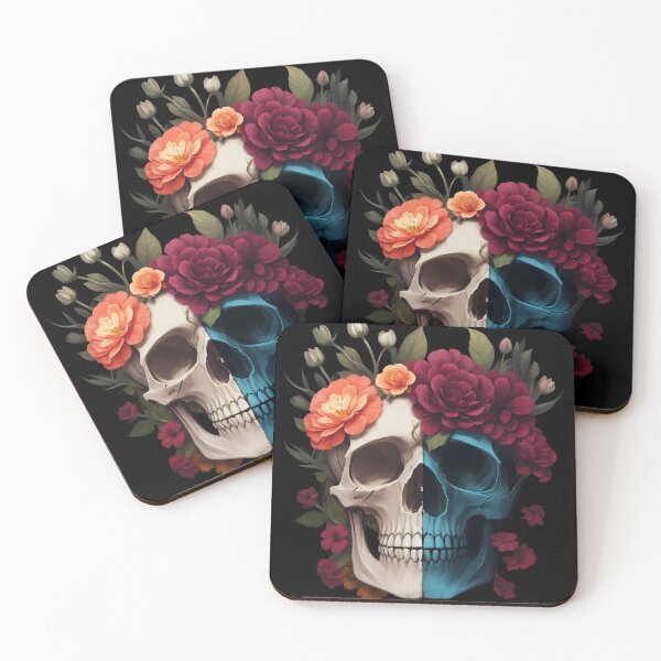 Item preview, Floral Victorian skull designed and sold by PrintSoulDesign.