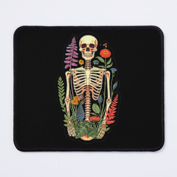 Item preview, Skeleton and flowers designed and sold by Chill-Wave.