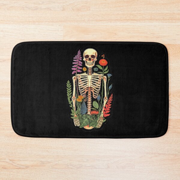 Item preview, Skeleton and flowers designed and sold by Chill-Wave.