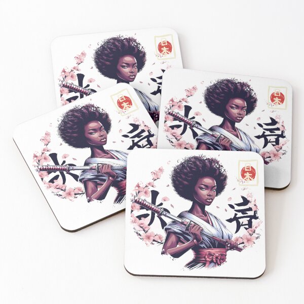 Item preview, afro girl katana tree zakura designed and sold by IAPICTURE.