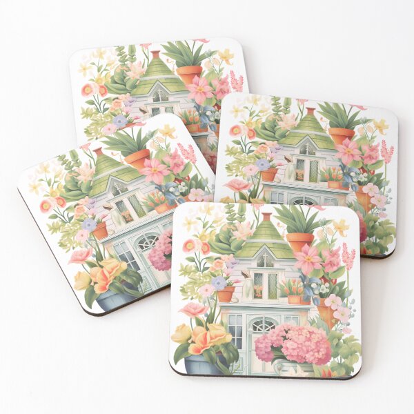 Item preview, Charming Flower Garden Hut Retreat - Botanical Haven designed and sold by Thanatphak Tansakul.