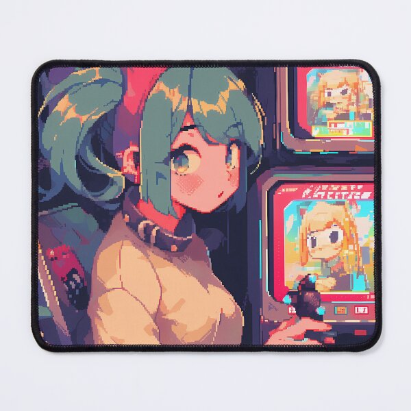 Item preview, Pixelated Retro Anime girl, pixel art designed and sold by octoboobs.