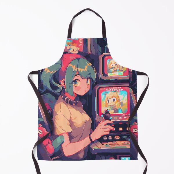 Item preview, Pixelated Retro Anime girl, pixel art designed and sold by octoboobs.