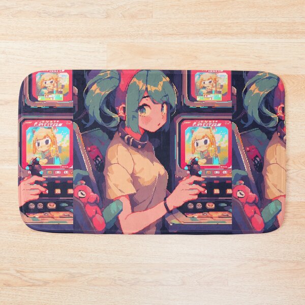 Item preview, Pixelated Retro Anime girl, pixel art designed and sold by octoboobs.