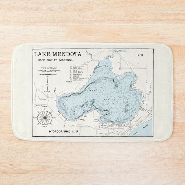 Item preview, Mendota Lake WI Dane County 1953 designed and sold by Jean Plout.