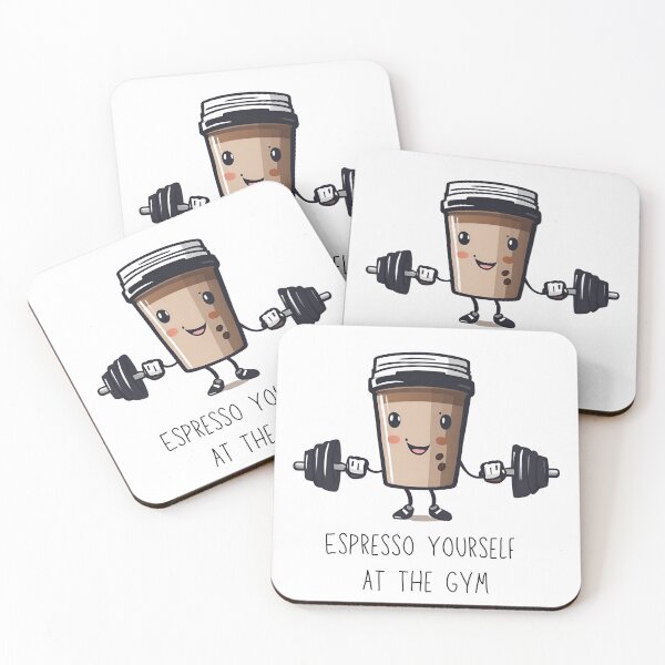 Item preview, Coffee And Gym - Espresso Yourself At The Gym designed and sold by madebyaimee.