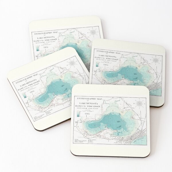 Item preview, Mendota Lake WI Dane County 1900 designed and sold by Jean Plout.