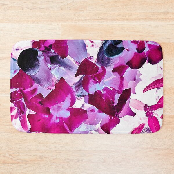Item preview, fuchsia pink flowers on white background designed and sold by Gabriel BOCQUAIRE.