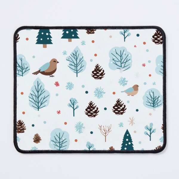 Item preview, Scalable winter clipart: fir trees, pine cones and birds designed and sold by cosmodificated.
