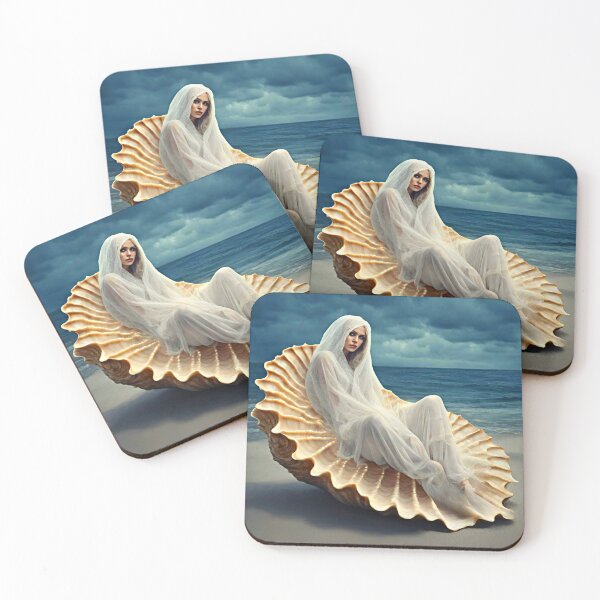 Item preview, Siren Beautiful Woman Sea Witch Surreal Nautical Art designed and sold by theflandonian.