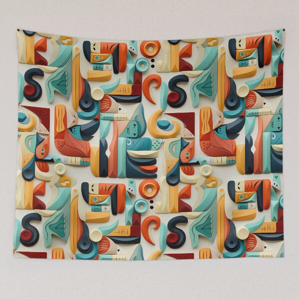 Item preview, African pattern - Shapes of Imagination designed and sold by ART-VUVULE.