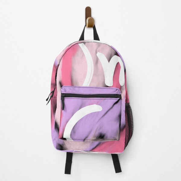 Item preview, "Smile" white text and a pink-purple abstract image designed and sold by TiffyChaa.