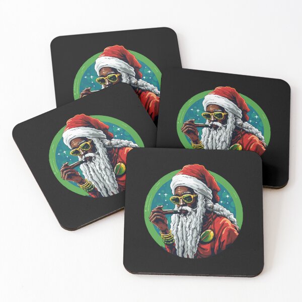 Item preview, Rastafarian Christmas Black Santa with Dreadlocks designed and sold by ajmatos.