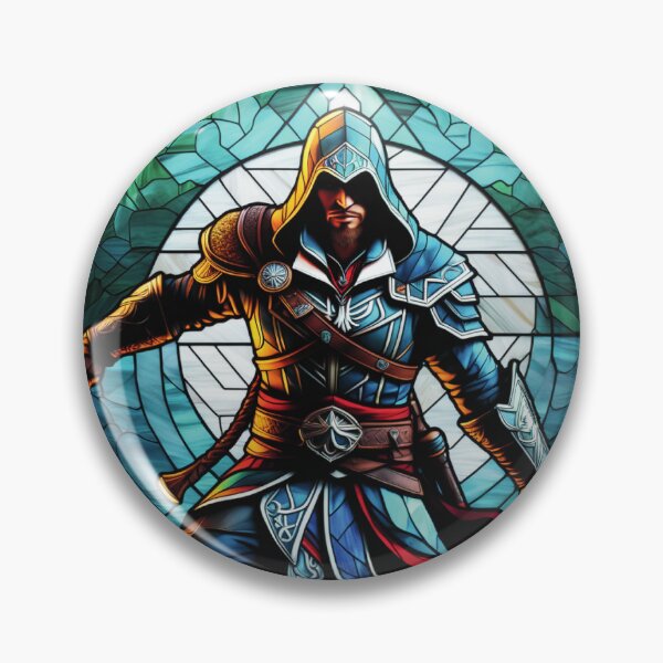 Item preview, Assassin's Creed Eivor Portrait Stained Glass designed and sold by FanArtisan.
