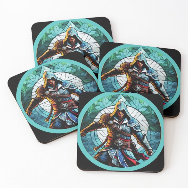 Item preview, Assassin's Creed Eivor Portrait Stained Glass designed and sold by FanArtisan.