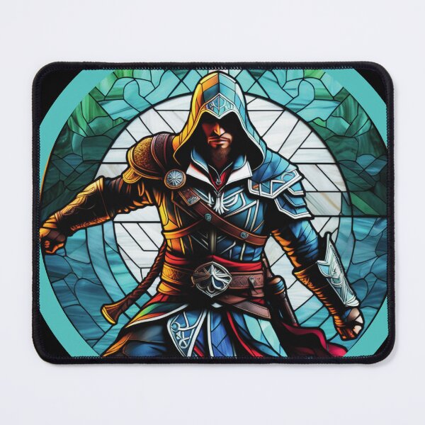 Item preview, Assassin's Creed Eivor Portrait Stained Glass designed and sold by FanArtisan.