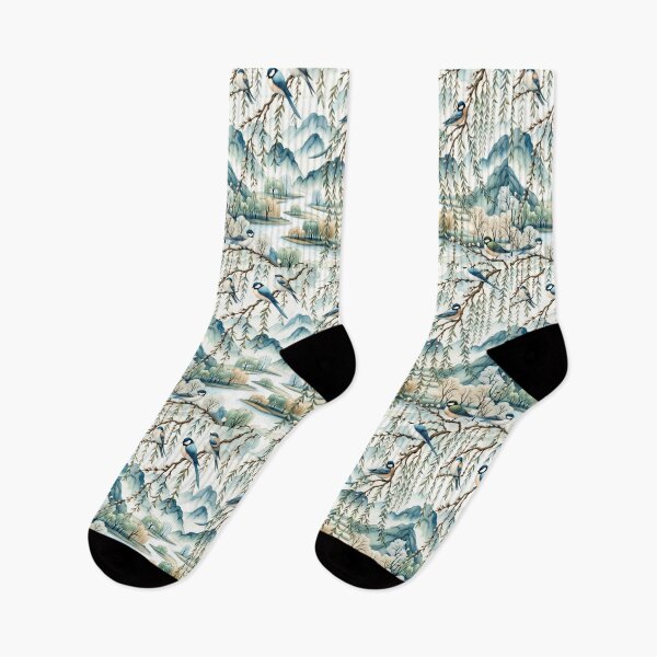 Item preview, Watercolor Waves: Boundless Willow Pattern designed and sold by Aryabek.