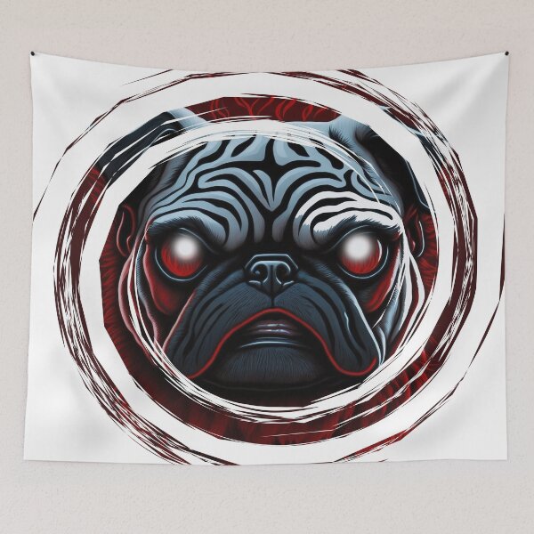 Item preview, Pug of Fear 2 PUGGY HALLOWEEN designed and sold by RedBluffTraders.