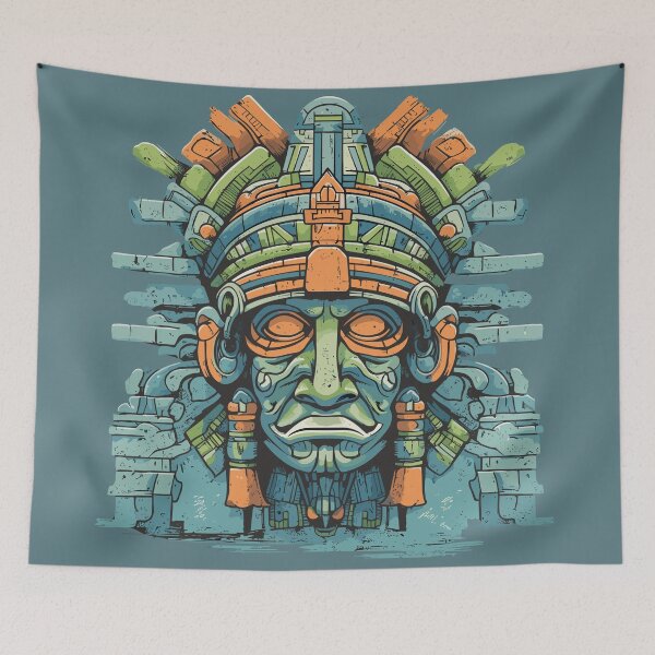 Item preview, Aztec Idol mask designed and sold by Hisirdoux.