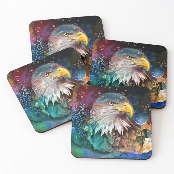 Item preview, Colorful abstract eagle designed and sold by clarazen.