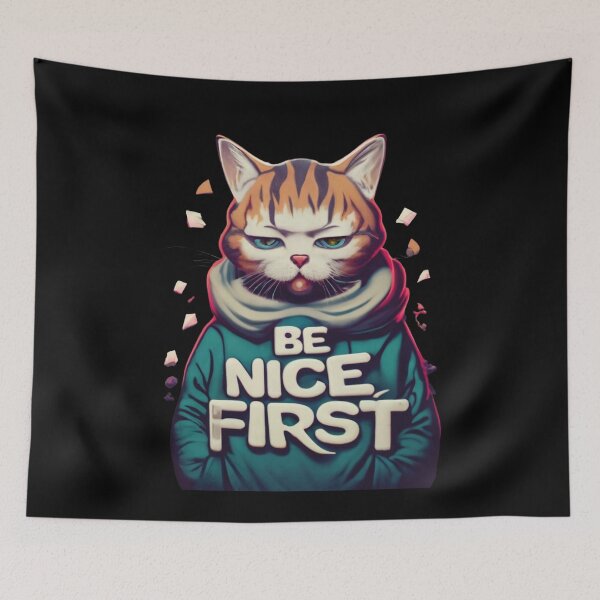 Item preview, Cat be nice first designed and sold by LuckyFamily.