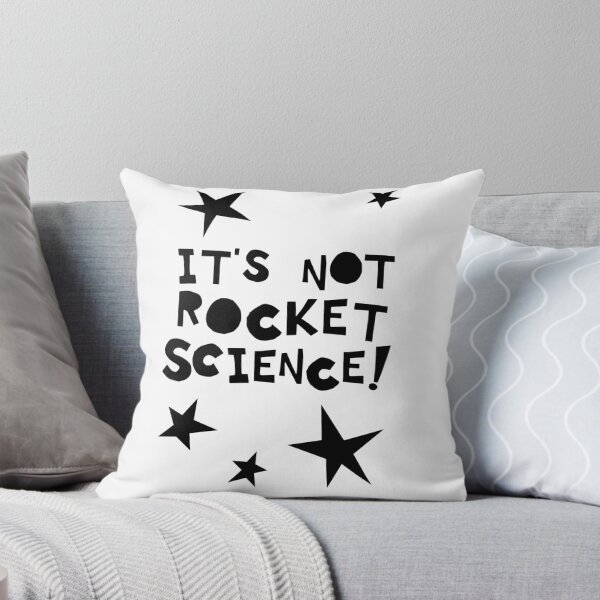 Item preview, It’s Not Rocket Science! (Black) designed and sold by GabriellaWilde.