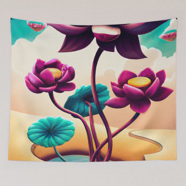Item preview, Purple Lotus Oasis designed and sold by MSRART.