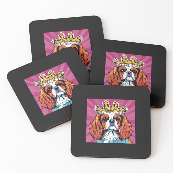 Item preview, Cavalier King Charles Spaniel Pink Crown designed and sold by stargazerhill.